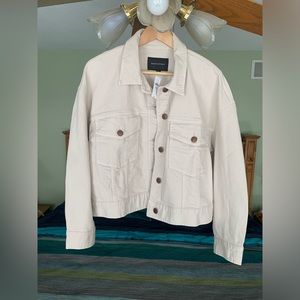 Banana Republic ecru factory denim jacket, NWT